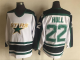 Men's Dallas Stars #22 Hull White and Black Throwback NHL Jersey