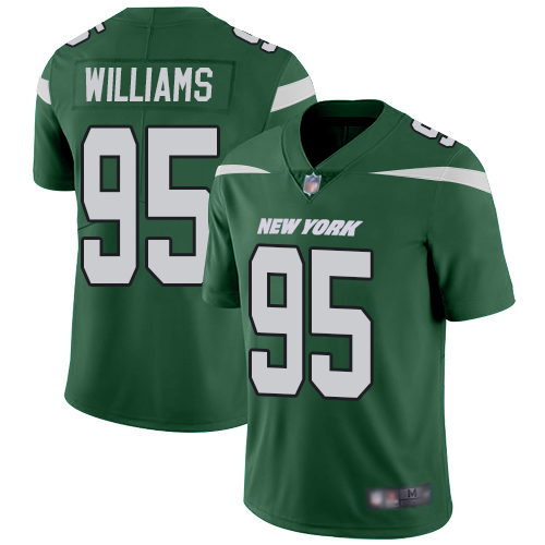 New York Jets #95 Quinnen Williams Green Team Color Men's Stitched Nike NFL Vapor Untouchable Limited Jersey