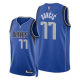 Men's Dallas Mavericks #77 Luka Doncic 2021-22 Diamond 75th Season Blue Icon Edition NBA Jersey