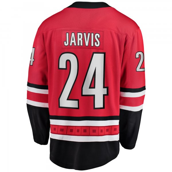 Men's Carolina Hurricanes Seth Jarvis Fanatics Red Alternate Breakaway Player Jersey