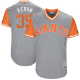 Men's San Francisco Giants #35 Brandon Crawford B-Craw Majestic Gray 2017 Players Weekend Jersey