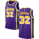 Men's Nike Los Angeles Lakers #32 Magic Johnson Purple Nike Statement Edition NBA Jersey