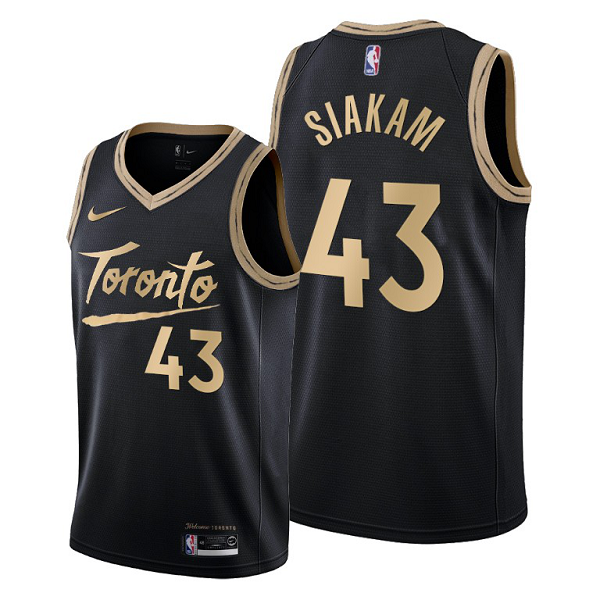 Toronto Raptors #43 Pascal Siakam Black 2020-21 City Edition Men's Jersey