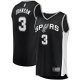 Men's San Antonio Spurs Keldon Johnson Fanatics Black Fast Break Replica Jersey - Icon Edition