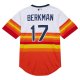 Men's Houston Astros Lance Berkman Mitchell & Ness White 2004 Cooperstown Collection Throwback Jersey