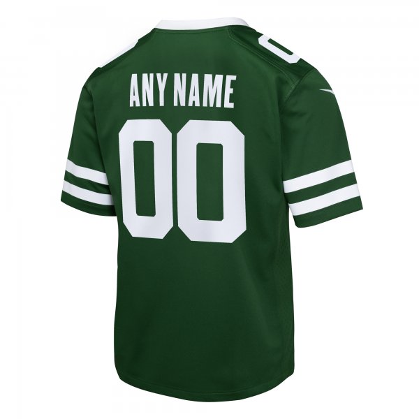 Youth New York Jets  Nike Legacy Green Custom Game Jersey