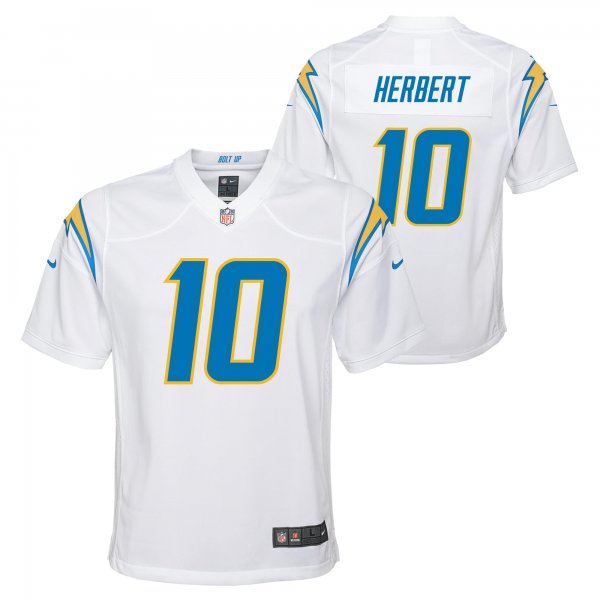 Youth Los Angeles Chargers Justin Herbert Nike White Game Jersey