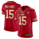 Men's Kansas City Chiefs #15 Patrick Mahomes Vapor Black Red Gold Limited All Stitched Jersey