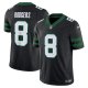 Men's New York Jets #8 Aaron Rodgers Nike Legacy Black Alternate Vapor F.U.S.E. Jersey