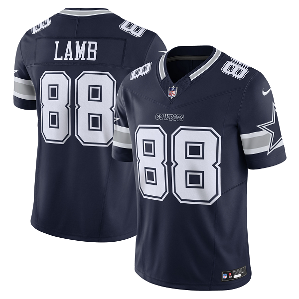 Men's Dallas Cowboys #88 CeeDee Lamb Nike Navy Vapor F.U.S.E. Limited Jersey