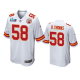 Men's Kansas City Chiefs #58 Derrick Thomas White Super Bowl LVII Limited Jersey