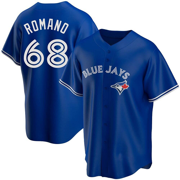 Youth Toronto Blue Jays #68 Jordan Romano Royal Alternate MLB Jersey