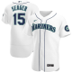 Men's Nike Seattle Mariners #15 Kyle Seager White Home 2020 Player MLB Jersey