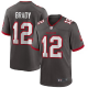 Men's Nike Tampa Bay Buccaneers #12 Tom Brady Pewter Alternate Game Jersey