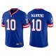 Men's Nike NFL New York Giants Eli Manning 2022 Classic Vapor Limited Retired Player Jersey - Royal