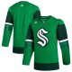 Men's Seattle Kraken  adidas Kelly Green 2023 St. Patrick's Day Primegreen Jersey