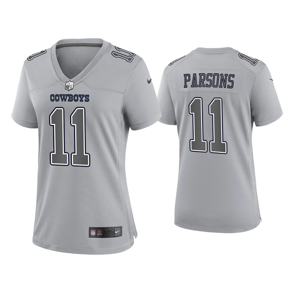 Women's Dallas Cowboys Micah Parsons Gray Atmosphere Fashion Game Jersey