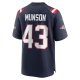 Men's New England Patriots Calvin Munson Nike Navy Home Game Player Jersey