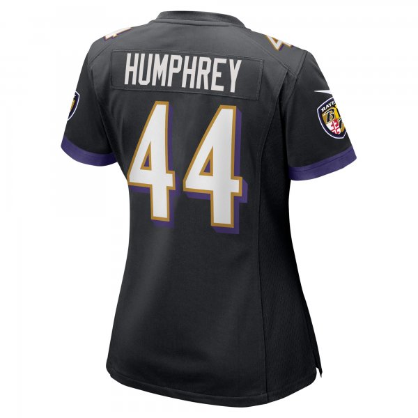 Women's Baltimore Ravens Marlon Humphrey Nike Black Game Jersey