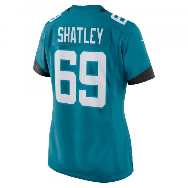 Women's Jacksonville Jaguars Tyler Shatley Nike Teal Nike Game Jersey