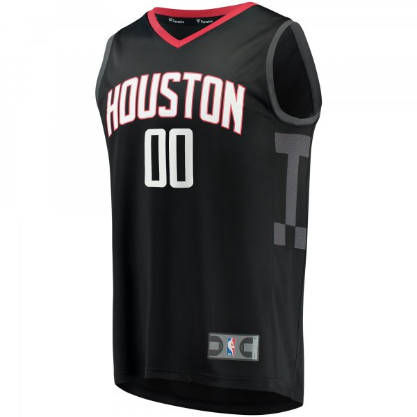 Men's Houston Rockets Fanatics Black Fast Break Replica Custom Jersey - Statement Edition