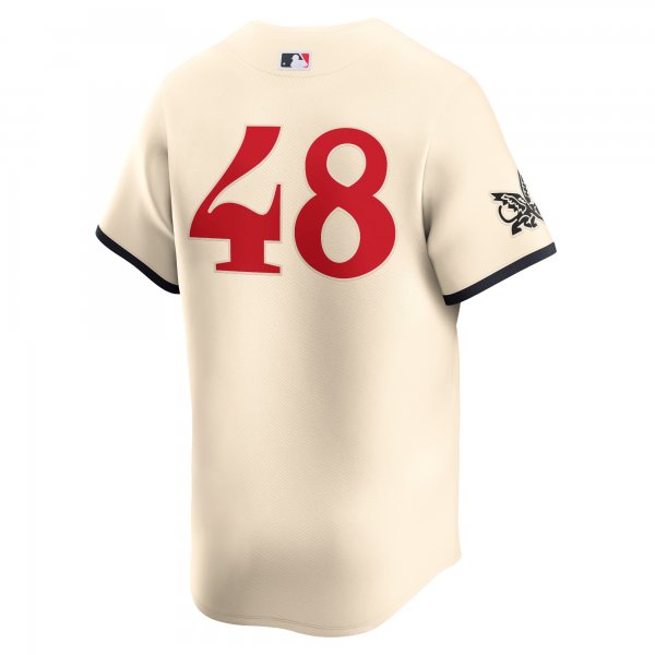 Men's Texas Rangers Jacob deGrom Nike Natural City Connect Limited Player Jersey