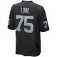 Men's Las Vegas Raiders Howie Long Nike Black Game Retired Player Jersey