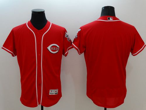 Cincinnati Reds Blank Red Flexbase Collection Stitched MLB Jersey