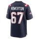 Men's New England Patriots Hayden Howerton Nike Navy Home Game Player Jersey