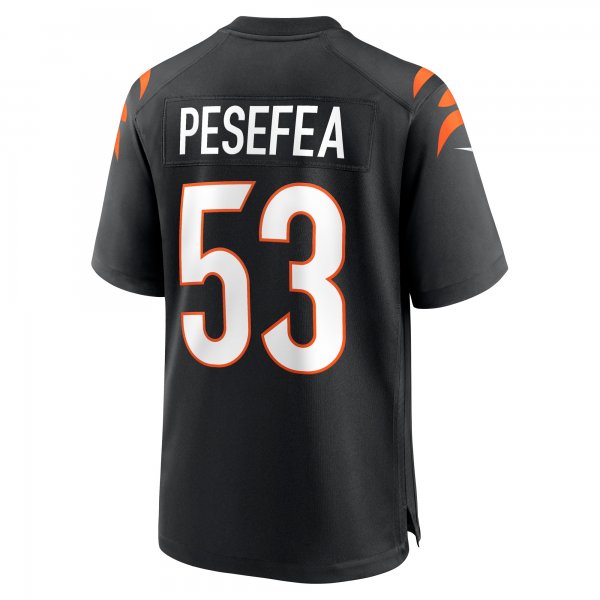 Men's Cincinnati Bengals TJ Pesefea Nike  Black Team Game Jersey