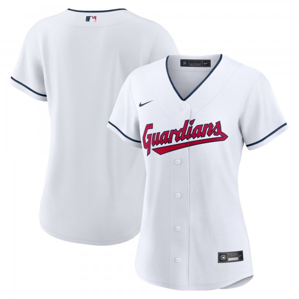 Women's Cleveland Guardians Nike White Home Replica Team Jersey