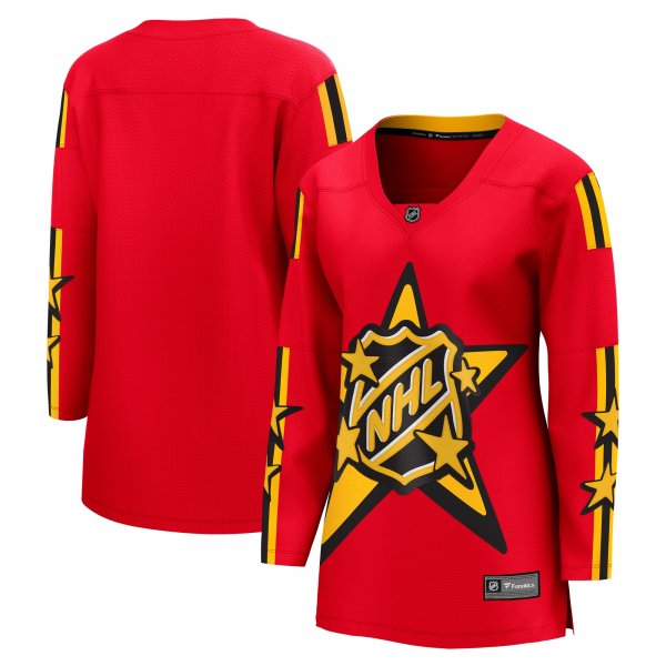 Women's  Fanatics Red 2024 NHL All-Star Game Breakaway Jersey