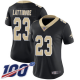 Women's New Orleans Saints #23 Marshon Lattimore Black Team ColorStitched NFL 100th Season Vapor Limited Jersey