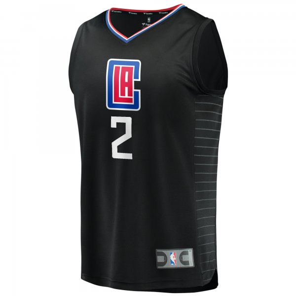 Youth LA Clippers Kawhi Leonard Fanatics Black Fast Break Player Jersey - Statement Edition