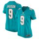 Women's Miami Dolphins Calvin Jackson Nike Aqua Home Game Player Jersey