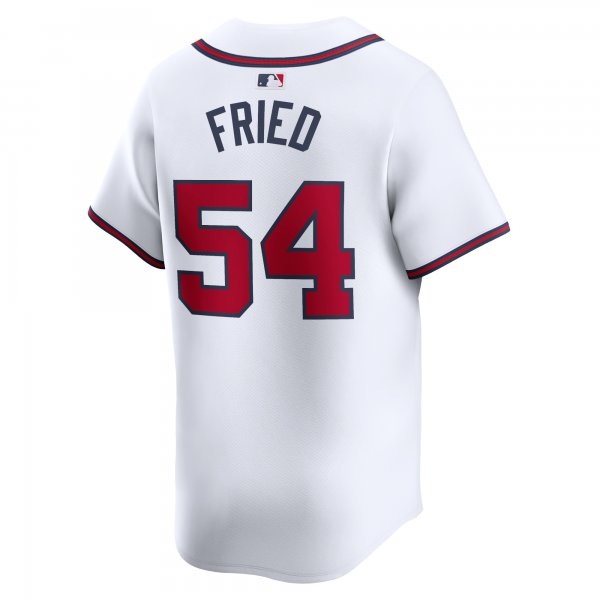 Men's Atlanta Braves Max Fried Nike White Home Limited Player Jersey