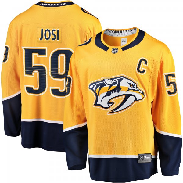 Men's Nashville Predators Roman Josi Fanatics Gold Home Breakaway Jersey