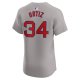 Men's Boston Red Sox David Ortiz Nike Gray Road Elite Player Jersey