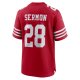 Men's San Francisco 49ers Trey Sermon Nike Scarlet Player Game Jersey