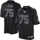 Men's Nike Las Vegas Raiders #75 Howie Long Black Stitched NFL Impact Limited Jersey