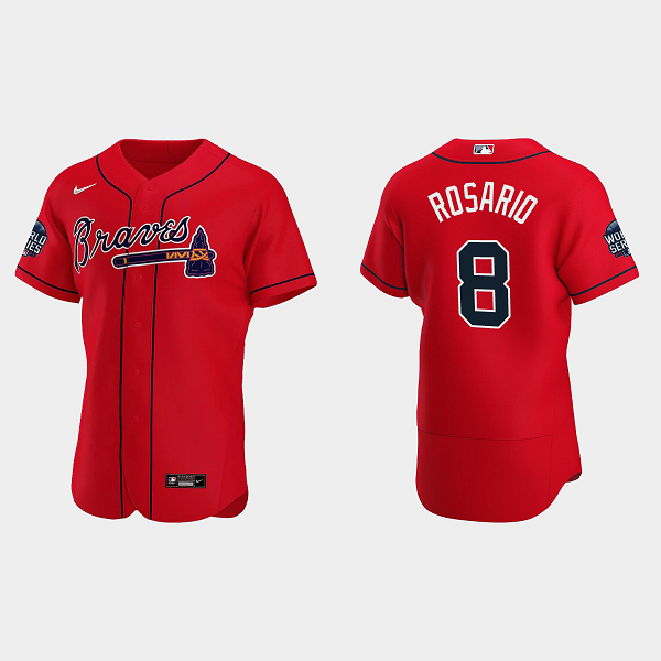 Eddie Rosario Atlanta Braves 2021 World Series MLB Flexbase Jersey - Red