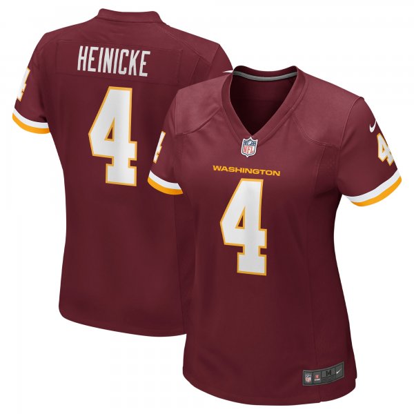 Women's Washington Football Team Taylor Heinicke Nike Burgundy Game Jersey