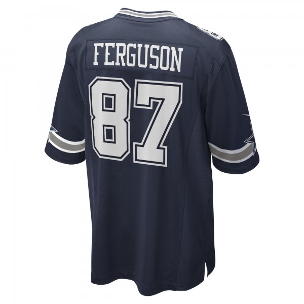 Men's Dallas Cowboys Jake Ferguson Nike Navy Game Jersey