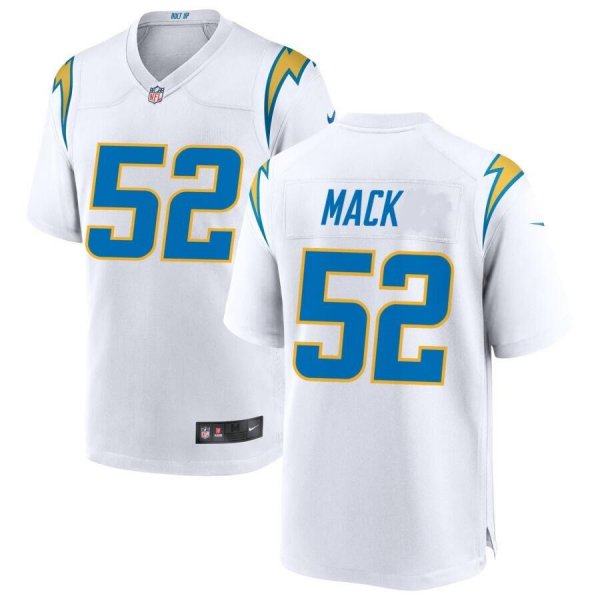 Youth Los Angeles Chargers #52 Khalil Mack 2022 Trade Game White Jersey