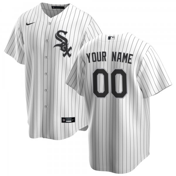 Men's Chicago White Sox Nike White Home Replica Custom Jersey