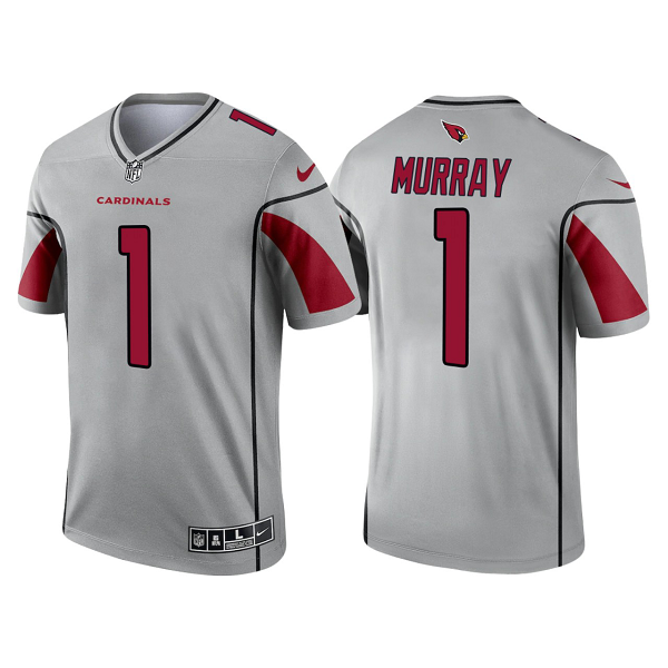 Men's Arizona Cardinals #1 Kyler Murray Silver 2021 Limited NFL Jersey