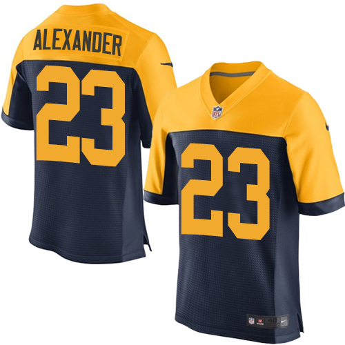 Nike Green Bay Packers #23 Jaire Alexander Navy Blue Alternate Men's Stitched NFL New Elite Jersey