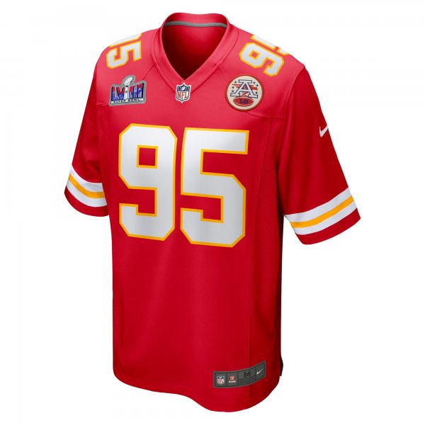 Men's Kansas City Chiefs Chris Jones Nike Red Super Bowl LVIII Game Jersey