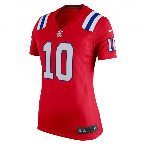 Women's New England Patriots Mac Jones Nike Red Game Alternate Jersey