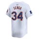 Men's New York Mets Kodai Senga Nike White 2024 MLB World Tour London Series Home Limited Player Jersey